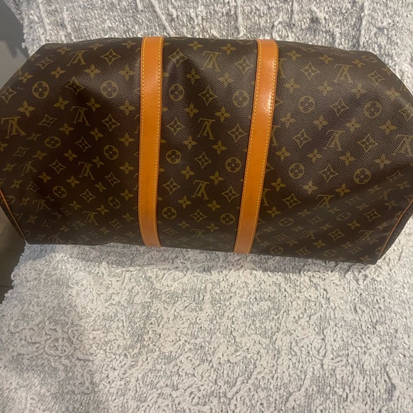 Authentic Louis Vuitton LV BOSTON BAG Keepall 55 Monogram Pre love LV - Picture 6 of 16